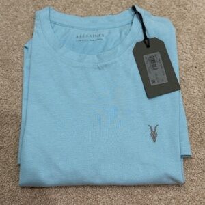 All Saints Racing Tonic Crew Tee - Salt Blue - XS - New with Tags